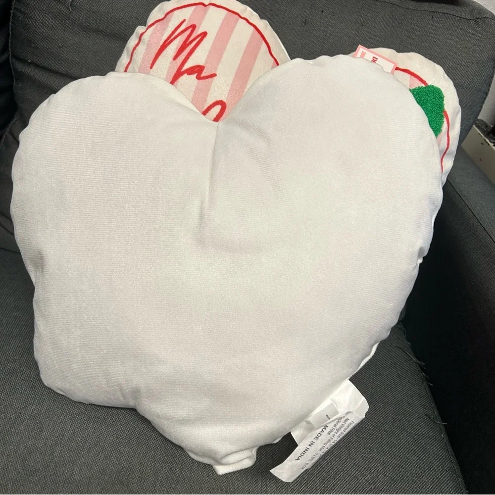 Target‎ Heart Ma Cherie Cherries Pink Throw Pillow Set Of 2 NEW 14 inches